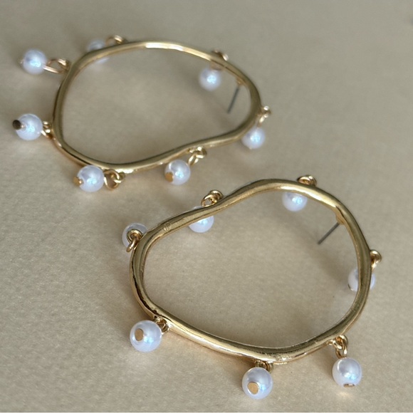 Pearl Drop Earrings N1939 - Picture 4 of 5